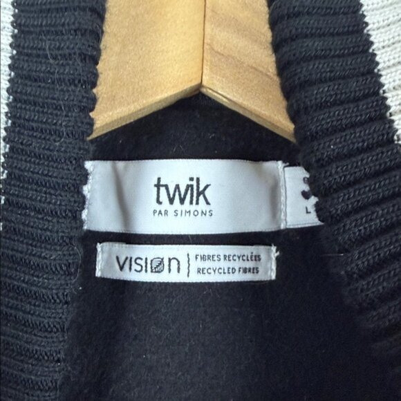 Simons Twik Black Jacket with White Accents Size Large - Picture 3 of 10